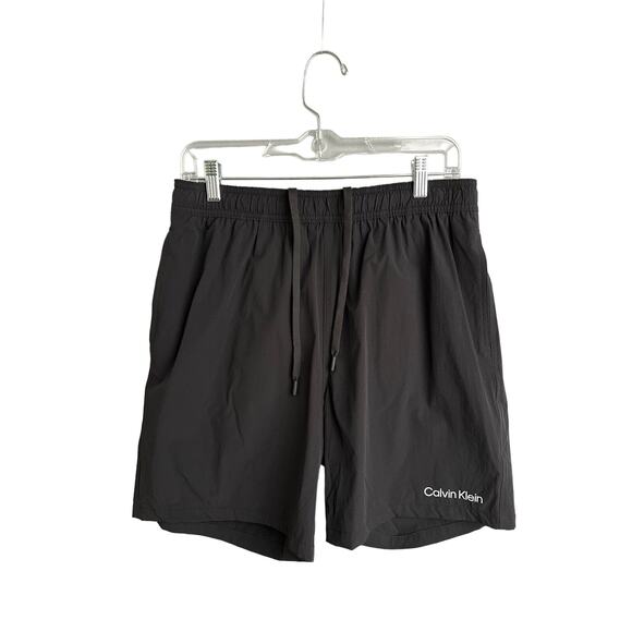 inseam Calvin Klein swim trunks with boxer brief lining 7" inseam - Picture 1 of 8